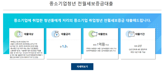 월세 청년들을 위한 중기청 100% 전세대출