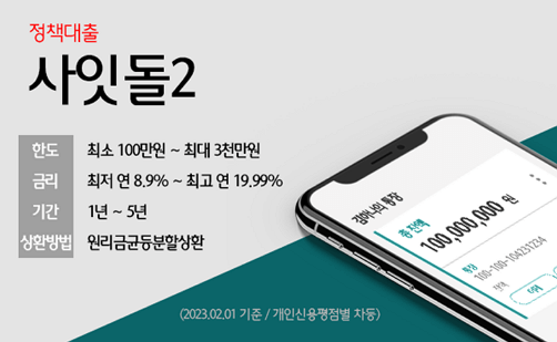 하나저축은행 사잇돌2 신청방법