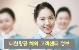 (해외) 대한항공 고객센터 안내 및 서비스 정보
